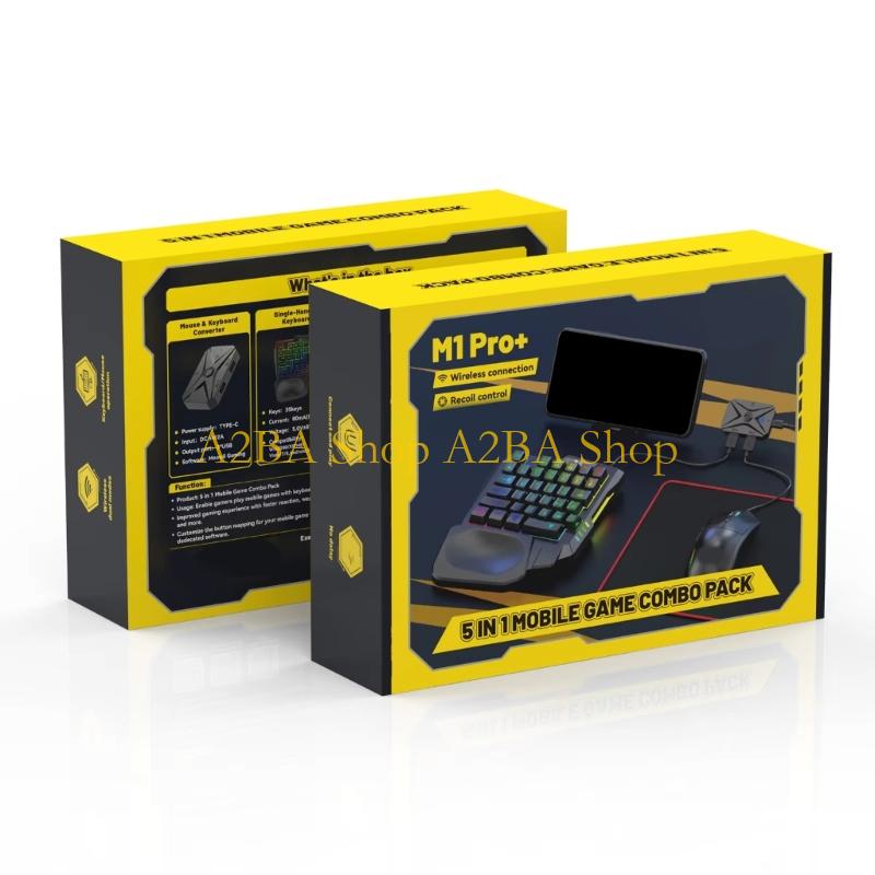 Gaming Keyboard And Mouse Converter For Mobile - A2BA Wireless Mobile Keyboard Mouse Converter