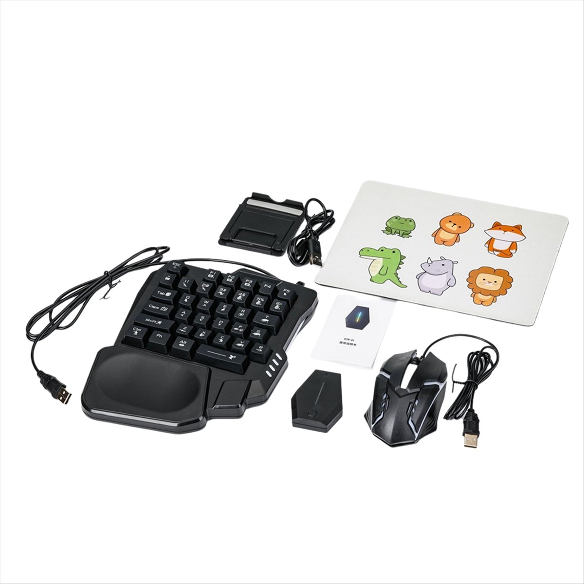 Gaming Keyboard And Mouse Converter For Mobile - ★▲ 35Key Ergonomics RGB Gaming Keyboard+Keyboard