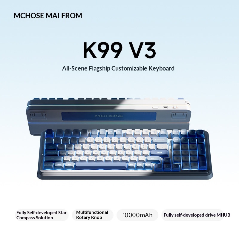 MCHOSE K99 V3 Customizable Mec - Gaming Keyboard Wireless review and price