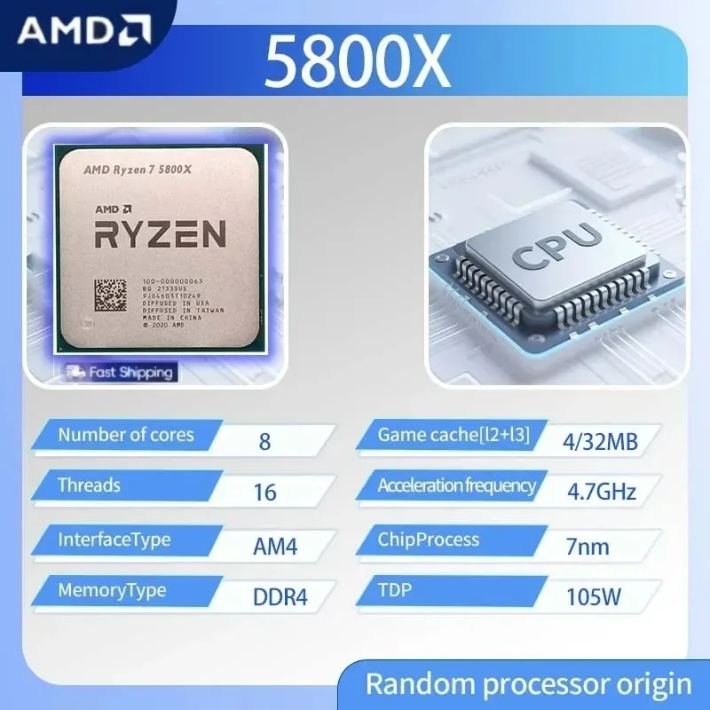 AMD Ryzen 7 5800X 7nm Gaming E - Amd Cpu Ryzen 7 review and price