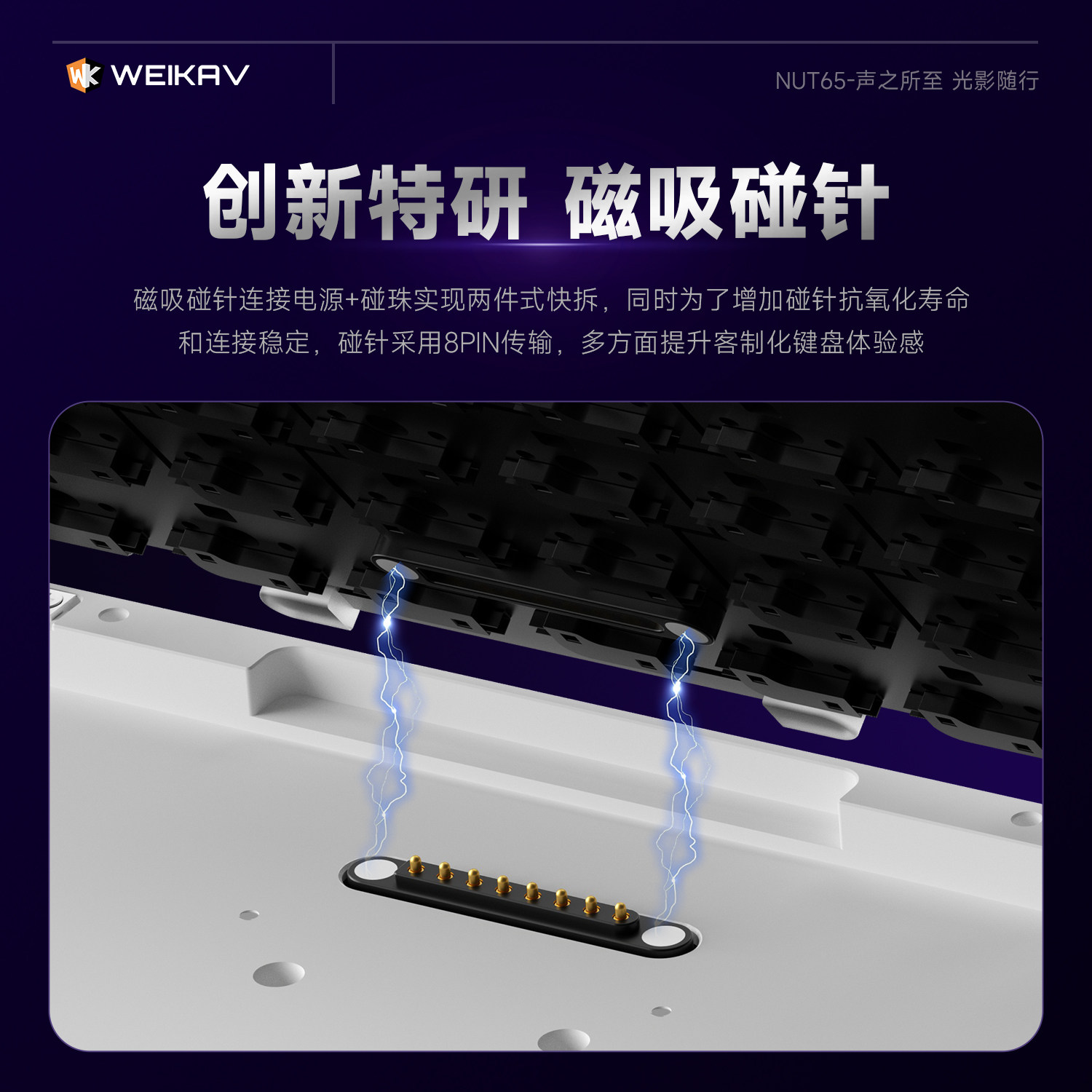 New Weikav Nut65 Aluminum Mech - Gaming Keyboard Wireless review and price