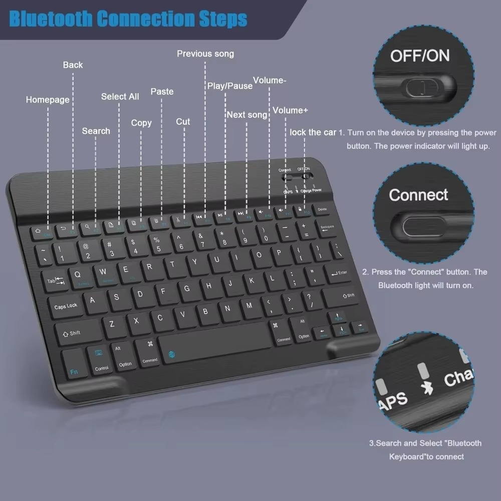 Bluetooth 5.0 Wireless Keyboar - Gaming Keyboard Wireless review and price