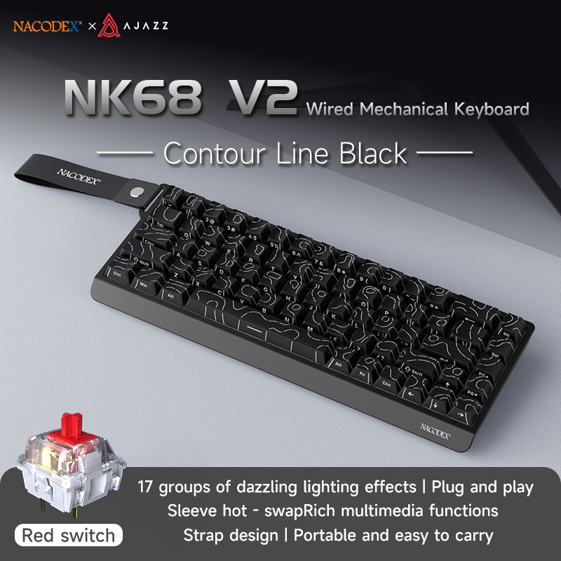 AJAZZ NK68 V2 gaming mechanica - Gaming Keyboard Thocky review and price