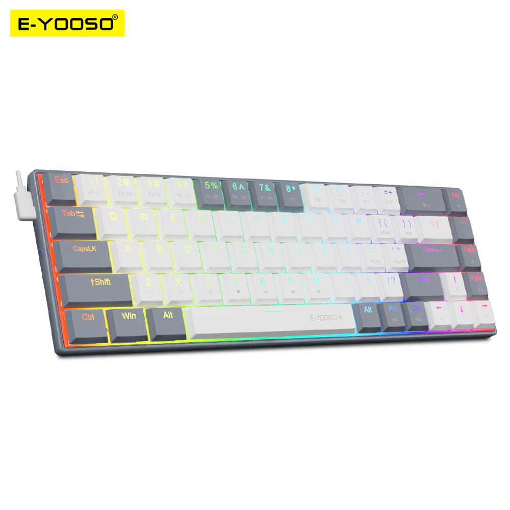 E-YOOSO A68 RGB Mini Slim USB  - Gaming Keyboard Budget review and price