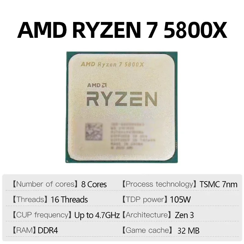 AMD Ryzen 7 5800X GHz, AM4 Soc - Amd Cpu Ryzen 7 review and price