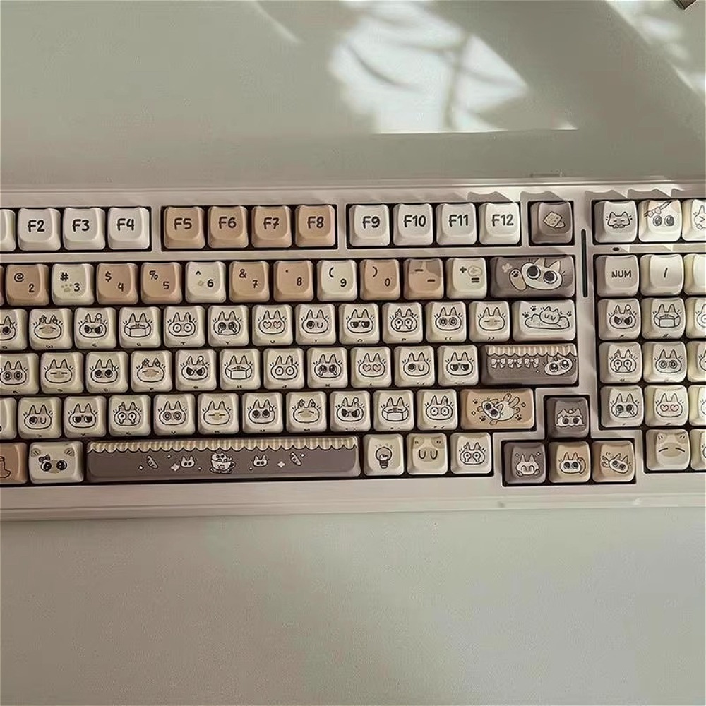 Cute Cat Keycap MAO Profile PB - Gaming Keyboard Tkl review and price