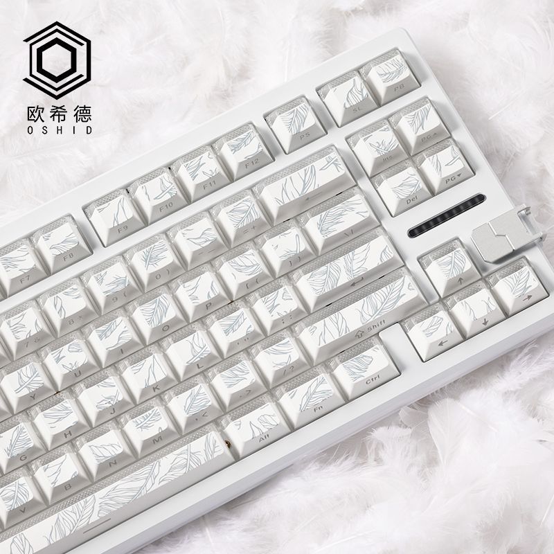 Feather Pattern 97 Keycaps Che - Gaming Keyboard Tkl review and price