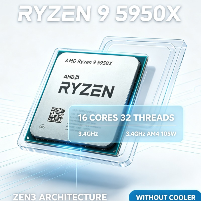 AMD Ryzen 9 5950X 16 Core 32 T - Amd Cpu Ryzen 9 review and price