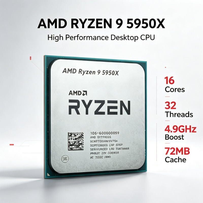 AMD Ryzen 9 5950X 16 Core 32 T - Amd Cpu Ryzen 9 review and price