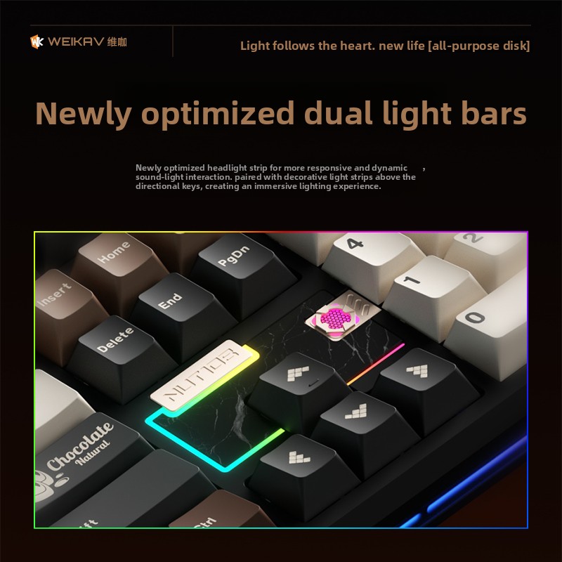 WEIKAV NUT108 Mechanical Keybo - Gaming Keyboard Wireless review and price