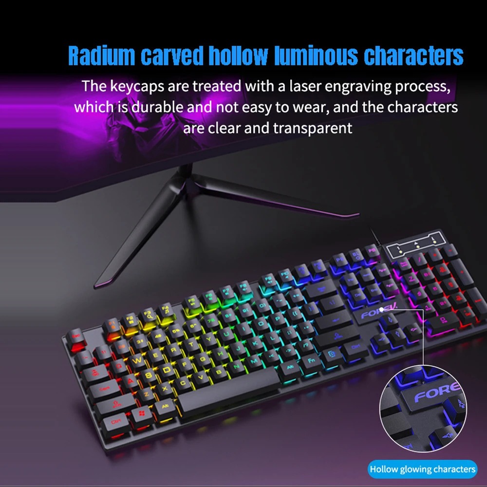 104 Keys Mechanical Feel Keybo - Gaming Keyboard Budget review and price