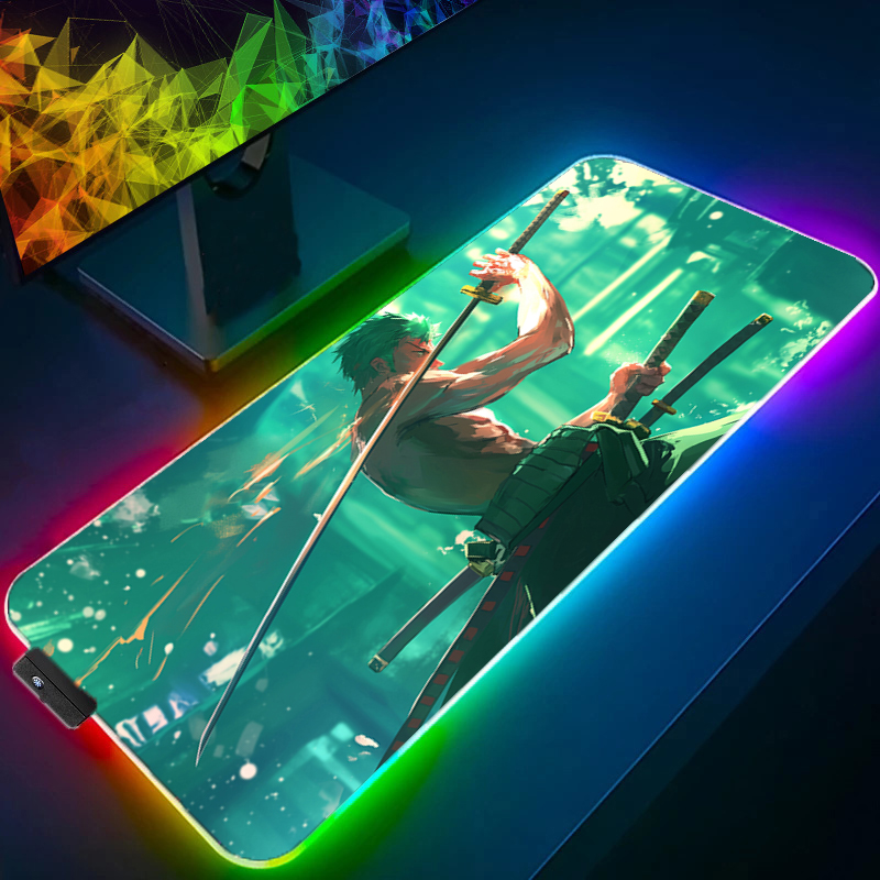 ONE PIECE Zoro Mouse Pad RGB G - Gaming Keyboard Theme review and price
