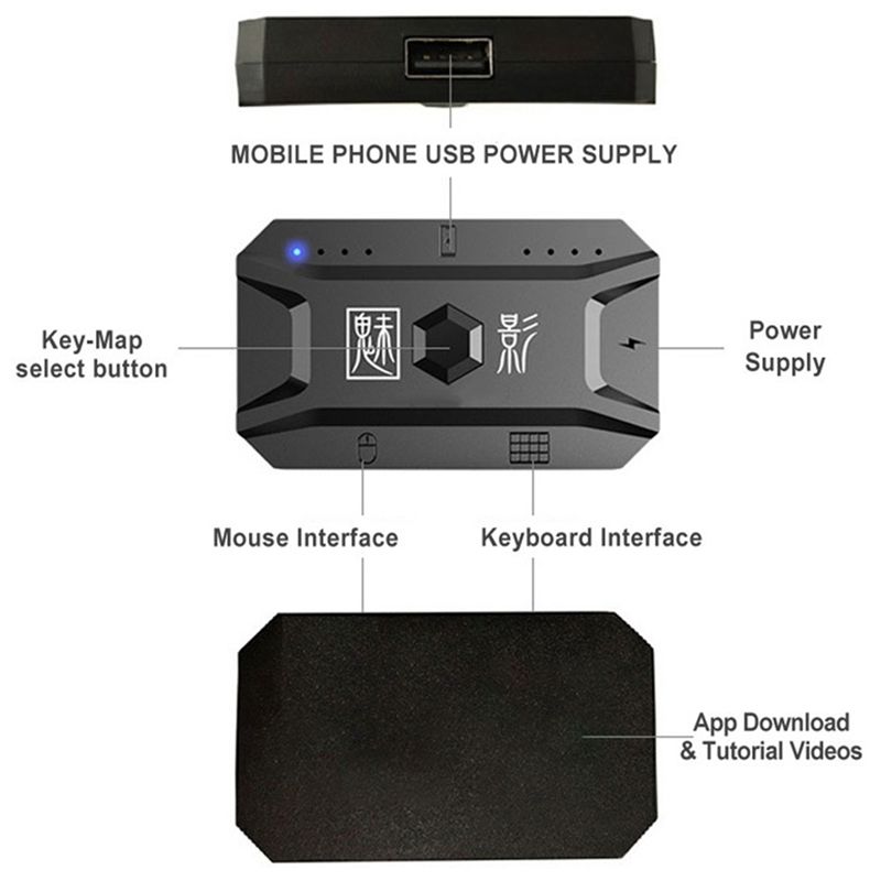 Classic-5X Plug And Play Gamep - Gaming Keyboard And Mouse Converter For Mobile review and price