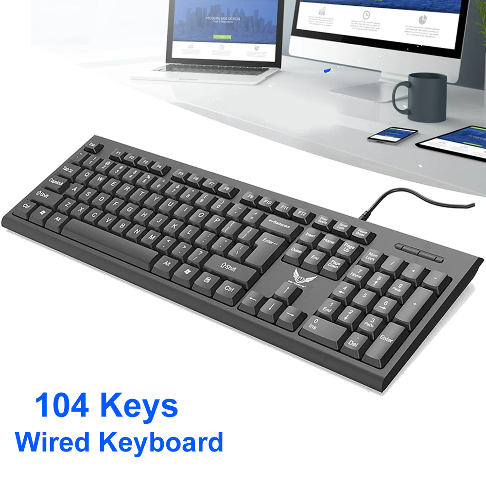 104 Keys USB Wired Keyboard Er - Gaming Keyboard Budget review and price