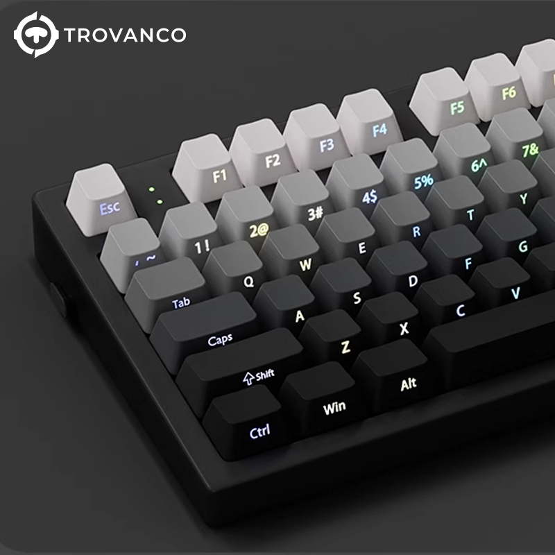 130 Keys Gradient Keycaps Side - Gaming Keyboard Typewriter review and price