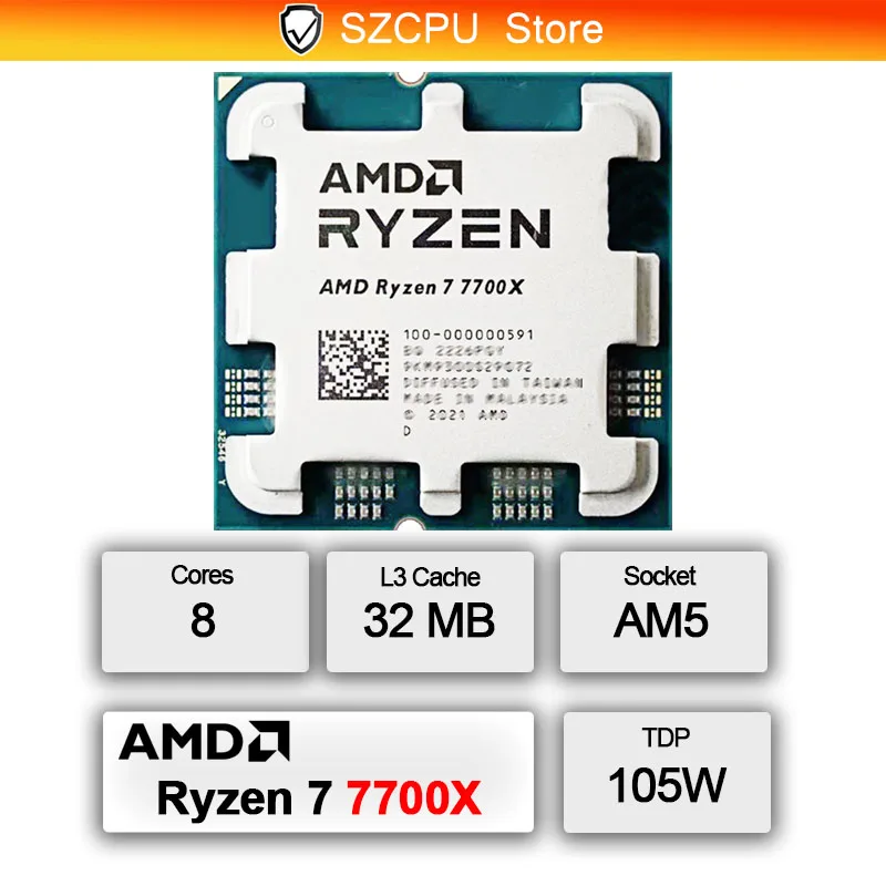 AMD Ryzen 7 7700X 5NM High Per - Amd Cpu Ryzen 7 review and price