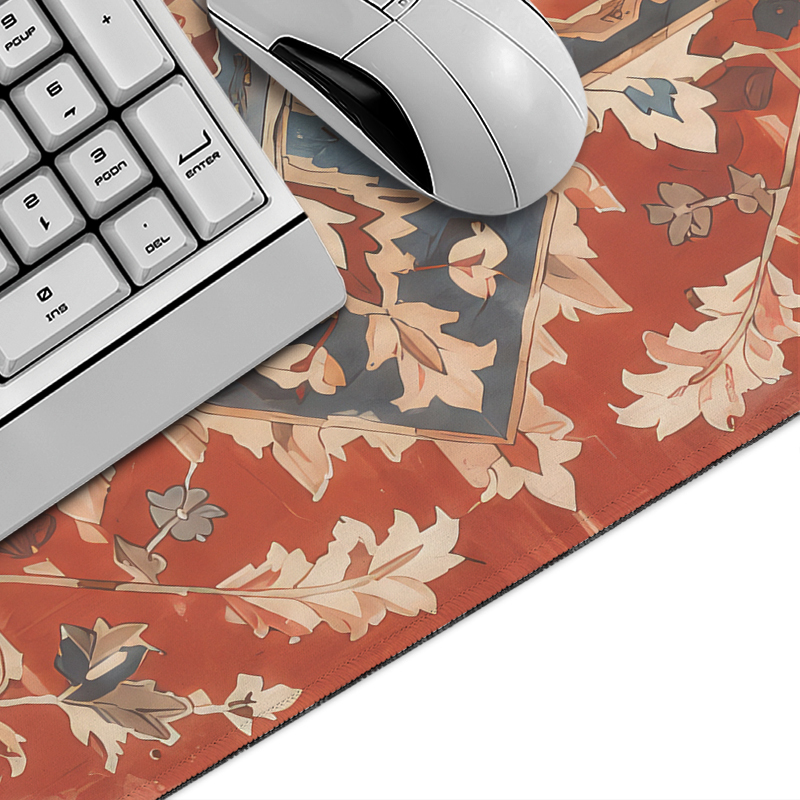 Mouse Pad Orange Vintage Persi - Keyboard Mouse Bundle Gaming review and price