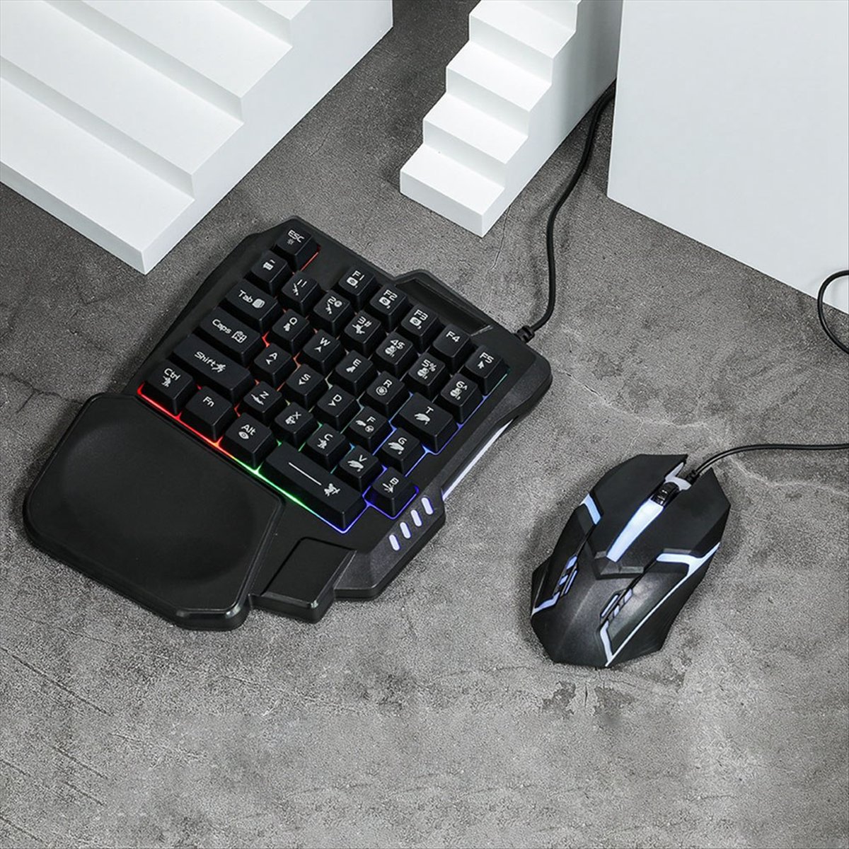 ★▲ 35Key Ergonomics RGB Gaming - Gaming Keyboard And Mouse Converter For Mobile review and price