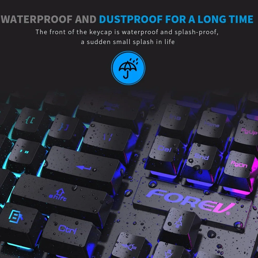 104 Key Backlit Mechanical Key - Keyboard Mouse Bundle Gaming review and price