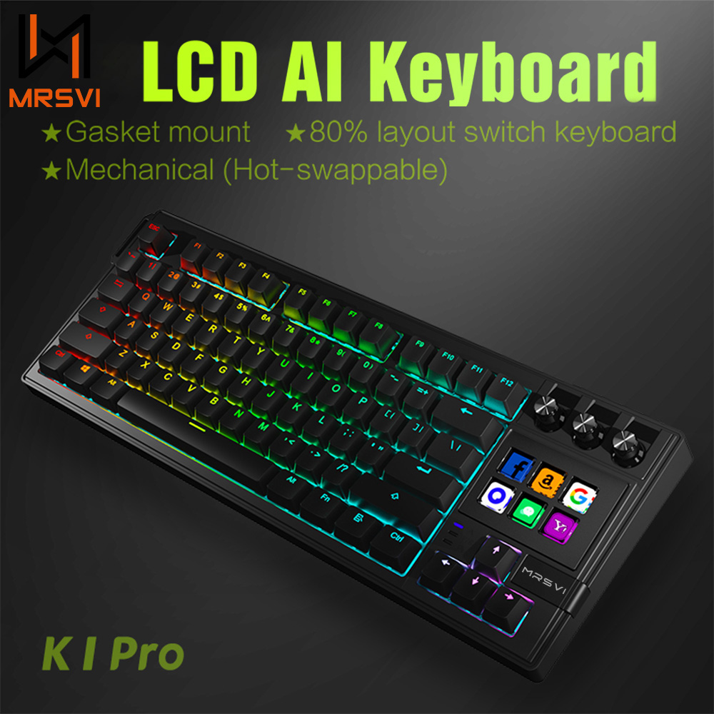 MRSVI K1 PRO Visual LCD AI Key - Gaming Keyboard Thocky review and price