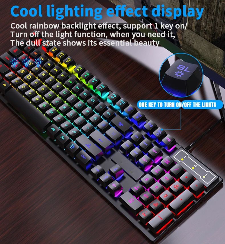 RGB Wired Mechanical Keyboard  - Gaming Keyboard Budget review and price
