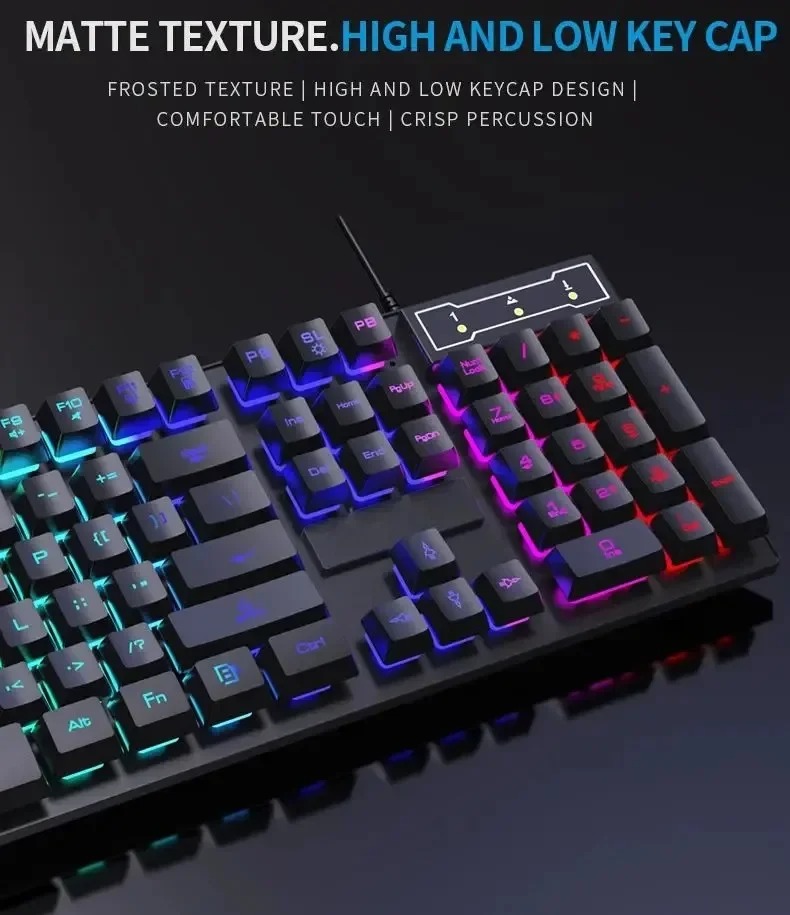 Kebidumei 104 key Backlit Mech - Keyboard Mouse Bundle Gaming review and price