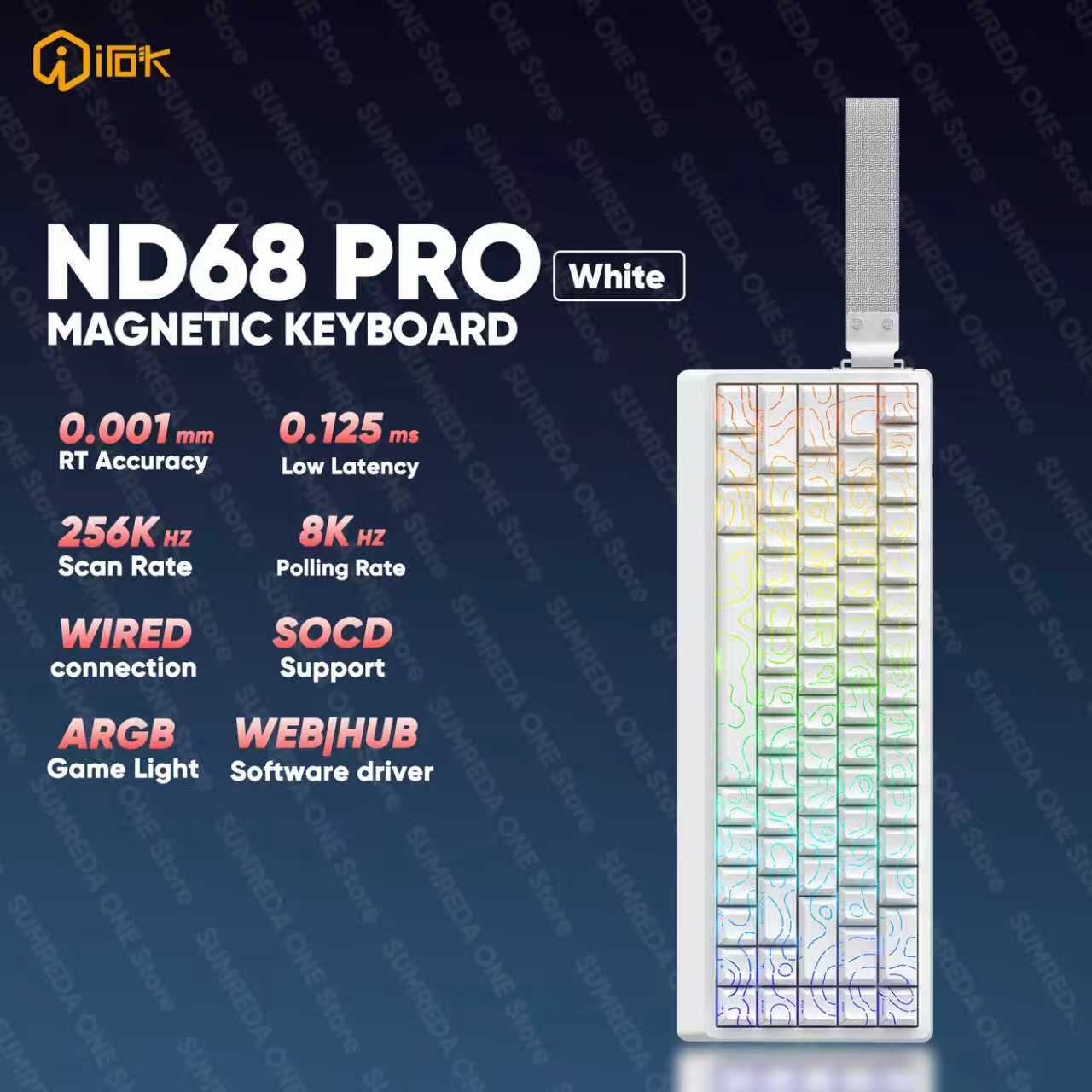 IROK ND68 Pro Gaming Mechanica - Gaming Keyboard Hall Effect Switches review and price