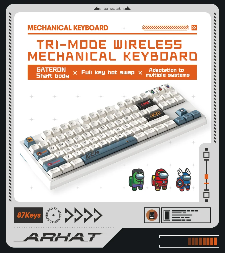 #For Darmoshark K6 Kit High Qu - Gaming Keyboard Tkl review and price