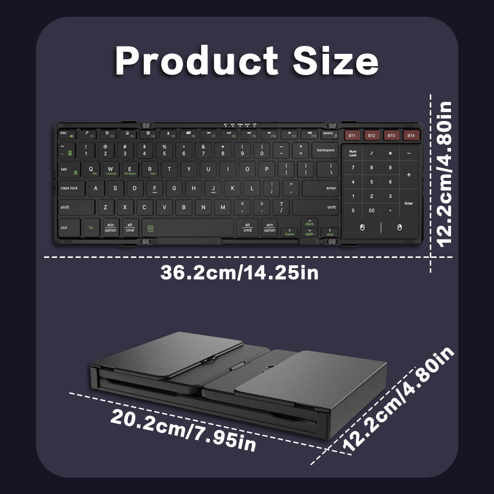 JOMAA Foldable Bluetooth Keybo - Gaming Keyboard Budget review and price